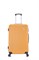 чемодан пластиковый средний (M) со съемными колесами оранжевый 2390